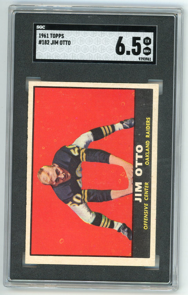 Jim Otto 1961 Topps #182 SGC 6.5