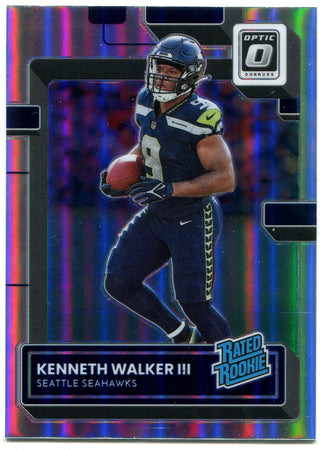 Kenneth Walker III Panini Donruss Optic Rated Rookie 2022