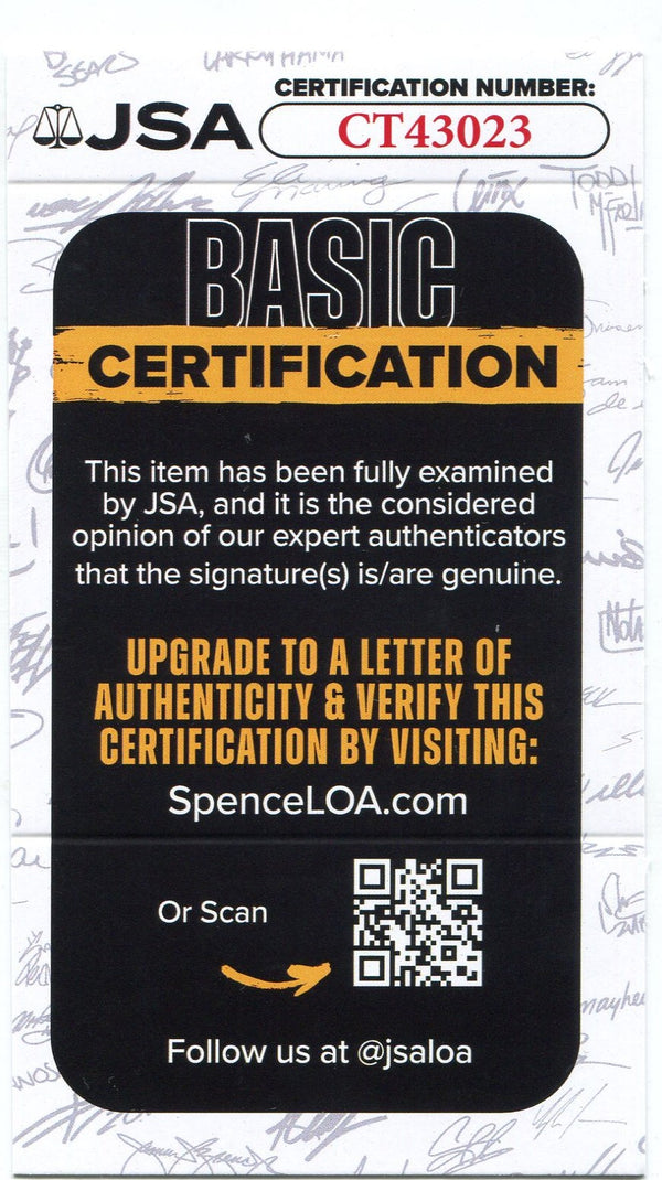 David Wells 1999 Upper Deck MVP Autographed Card JSA Certified