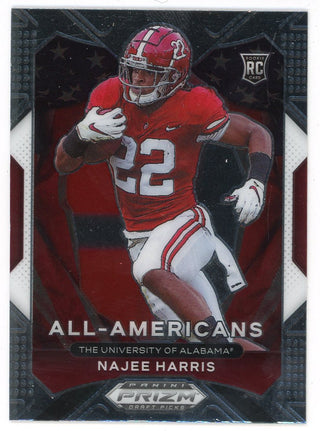 Najee Harris 2021 Panini Prizm Draft Pick All Americans Rookie Card #193