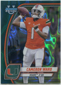 Cameron Ward 2024 Bowman Chrome University Teal Lava Refractor Card #38