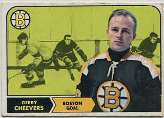 Gerry Cheevers 1968 - 1969 Topps Card #1