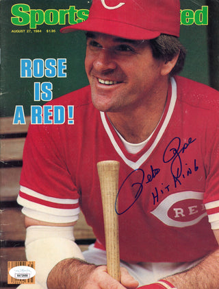Pete Rose "Hit King" Autographed Sports Illustrated Magazine - August 27th, 1984 (JSA)