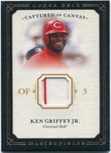 Ken Griffey Jr 2008 Upper Deck Masterpieces Captured On Canvas 2 Color Jersey Card #CC-GR