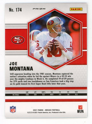 Joe Montana 2021 Panini Silver Prizm #174 Card