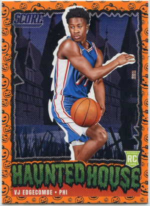 VJ Edgecombe 2026 Panini Score A Treat Haunted House Pumpkin Parallel Card #205