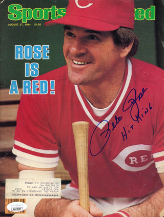 Pete Rose "Hit King" Autographed Sports Illustrated Magazine - August 27th, 1984 (JSA)