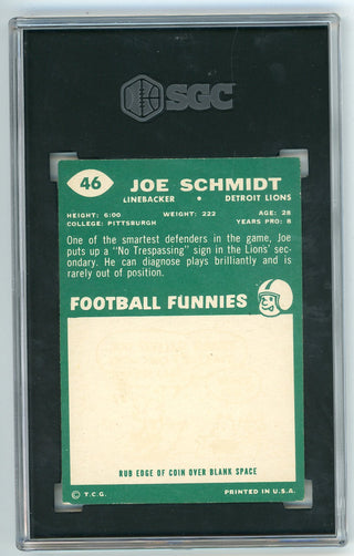Joe Schmidt 1960 Topps #46 SGC 7