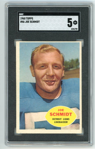 Joe Schmidt 1960 Topps #46 SGC 5