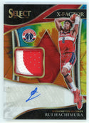 Rui Hachimura 20222 Panini Select X-Factor Autographed Patch Relic #XF-RHM