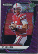 Dylan Raiola 2025 Panini Prizm Draft Picks Rated Prospect Purple Wave Prizm RC #158