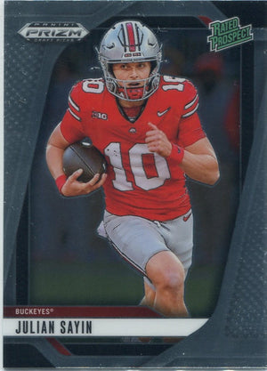 Julian Sayin 2025 Panini Prizm Draft Picks Rated Prospect RC #161