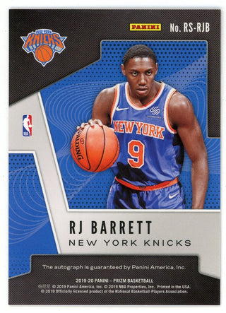 RJ Barrett New York Knicks Autographed 2019-20 Panini Prizm
