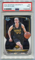 Caitlin Clark 2022 Bowman University Chrome RC #50 PSA Graded 9