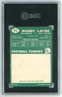 Bobby Layne 1960 Topps #93 SGC 6