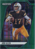 Josh Allen 2025 Panini Prizm Draft Picks Green Prizm Card #200