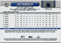 Jazz Chisholm Jr 2026 Topps Chrome Baseball Seams Refractor Card #61