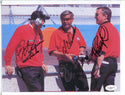 Rick Mears, Al Unser Sr, Johnny Rutherford Autographed 8x10 Photo Paper (JSA)