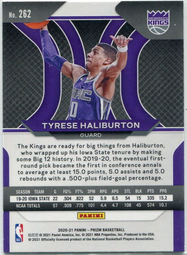 Tyrese Haliburton 2020 - 2021 Panini Prizm RC #262