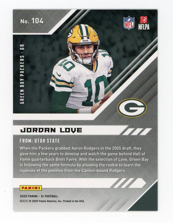 Jordan Love 2020 Panini Red and Green XR #104 Card 227/249