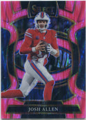 Josh Allen 2025 Panini Select Concourse Pink Shock Prizm Card #86