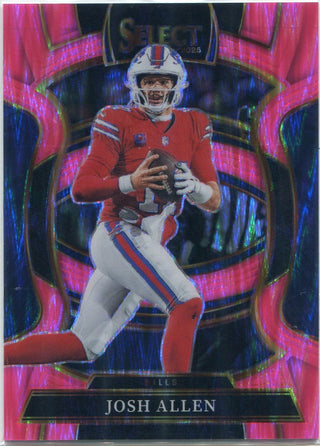 Josh Allen 2025 Panini Select Concourse Pink Shock Prizm Card #86