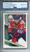 Aleksander Barkov Autographed Upper Deck Card PSA Auto Grade 10