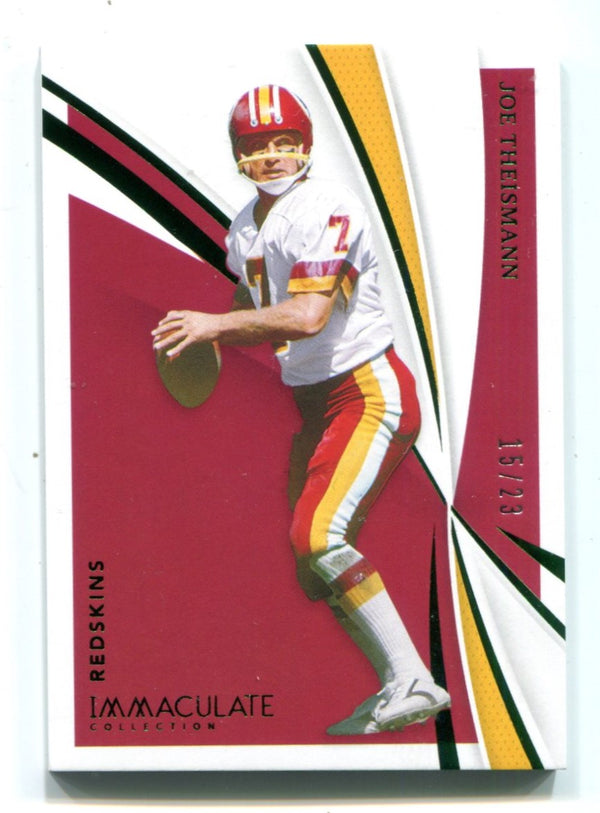 Joe Theismann 2021 Panini Immaculate collection #96 /23