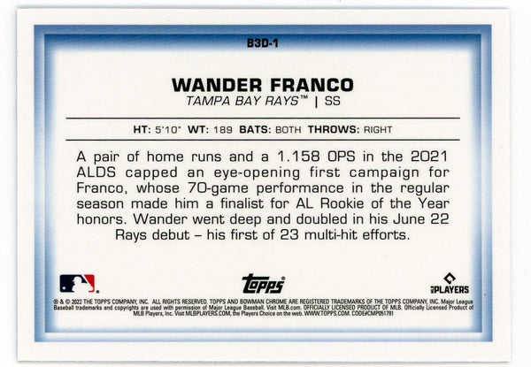 Wander Franco 2022 Topps Bowman in 3D #B3D-1 Card
