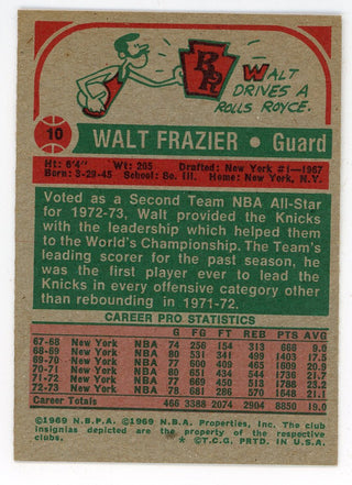 Walt Frazier 1969 Topps NBA All-Stars #10