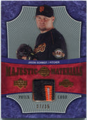 Jason Schmidt 2005 Upper Deck Sweet Spot Majestic Materials 3 Color Patch Card #MM-JS 17/35