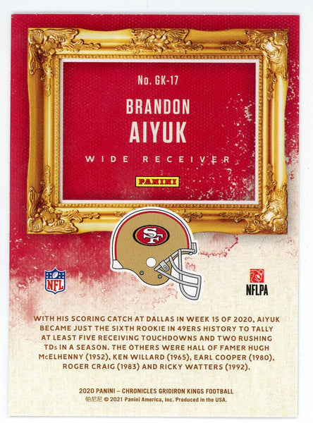 Brandon Aiyuk PA-17 San Francisco 49ers Rookie Card Panini -   Denmark