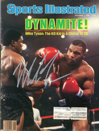 Mike Tyson Autographed Sports Illustrated Magazine -December 1, 1986