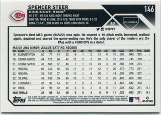 Spencer Steer 2023 Topps Chrome Logofractor RC #146