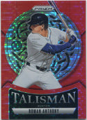 Roman Anthony 2025 Panini Prizm Talisman Red Pulsar Prizm Card #6 8/399