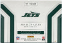 Braelon Allen 2024 Panini National Treasures Tremendous Treasures 3 Color Patch RC #TTS-BAN 8/10