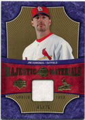 Jim Edmonds 2005 Upper Deck Sweet Spot Majestic Materials Jersey Card #MM-JE 45/75