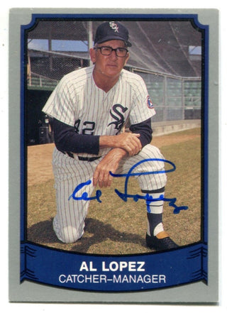 Al Lopez 1989 Pacific #197 Autographed Card