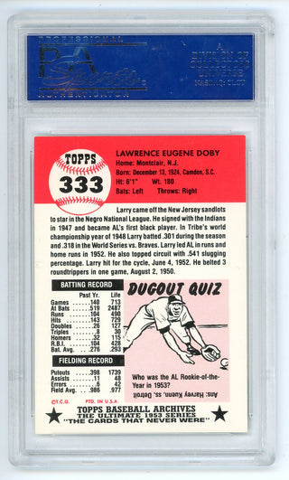 Larry Doby 1991 Topps Autographed Archives #333 PSA Authentic