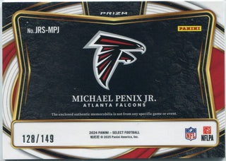 Michael Penix Jr. 2024 Panini Select Jersey Silver Prizm RC #JRS-MPJ 128/149