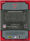 Nolan Ryan 2005 Upper Deck Sweet Spot Sweet Threads Jersey Card #ST-NR