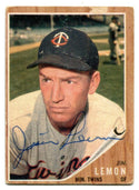 Jim Lemon 1962 Topps #510 Autographed Card