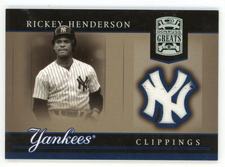 Rickey Henderson 2005 Donruss Greats Patch Relic #YR-22