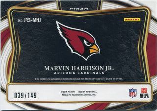 Marvin Harrison Jr. 2024 Panini Select Jersey Silver Prizm RC #JRS-MHJ 39/149