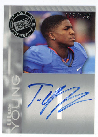 Titus Young Autographed 2011 Press Pass #PPS-TY