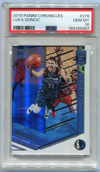 Luka Doncic 2018 - 2019 Panini Chronicles Elite RC #278 PSA Graded 10