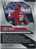 James Wood 2025 Panini Prizm Blue Cracked Ice Prizm Card #38