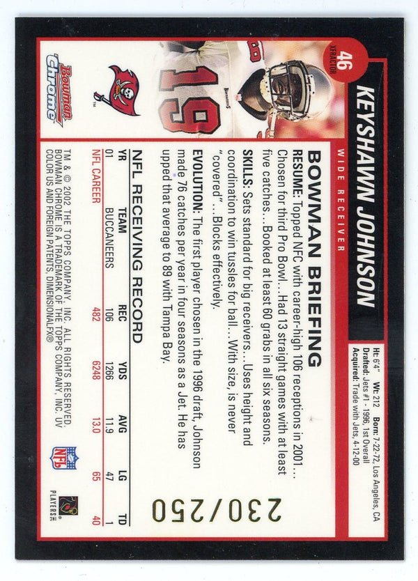 Keyshawn Johnson 2002 Topps Bowman Chrome #46