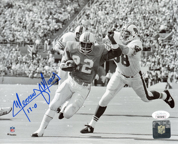 Mercury Morris "17-0" Autographed 8x10 Photo (JSA)