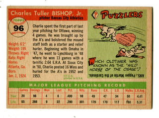 Chalres Tuller Bishop Jr. 1955 Topps #96 Card